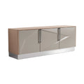 Modern Minimalist Sideboard with Geometric Design and Glossy Finish